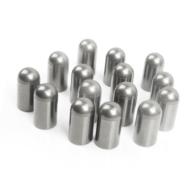 Finished Ground SR8 Tungsten Carbide Studs Parts Chamfer R2.0 OD 16mm